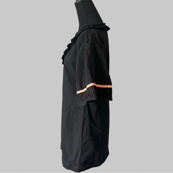 Maryley Black Ruffles Sundress Coverup Dress Made in Italy - Picture 2 of 13